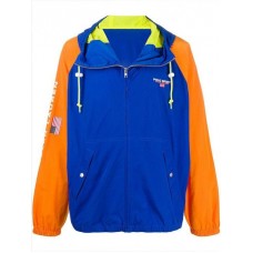 Polo Ralph Lauren Contrast-Sleeve Hooded Cotton Jacket